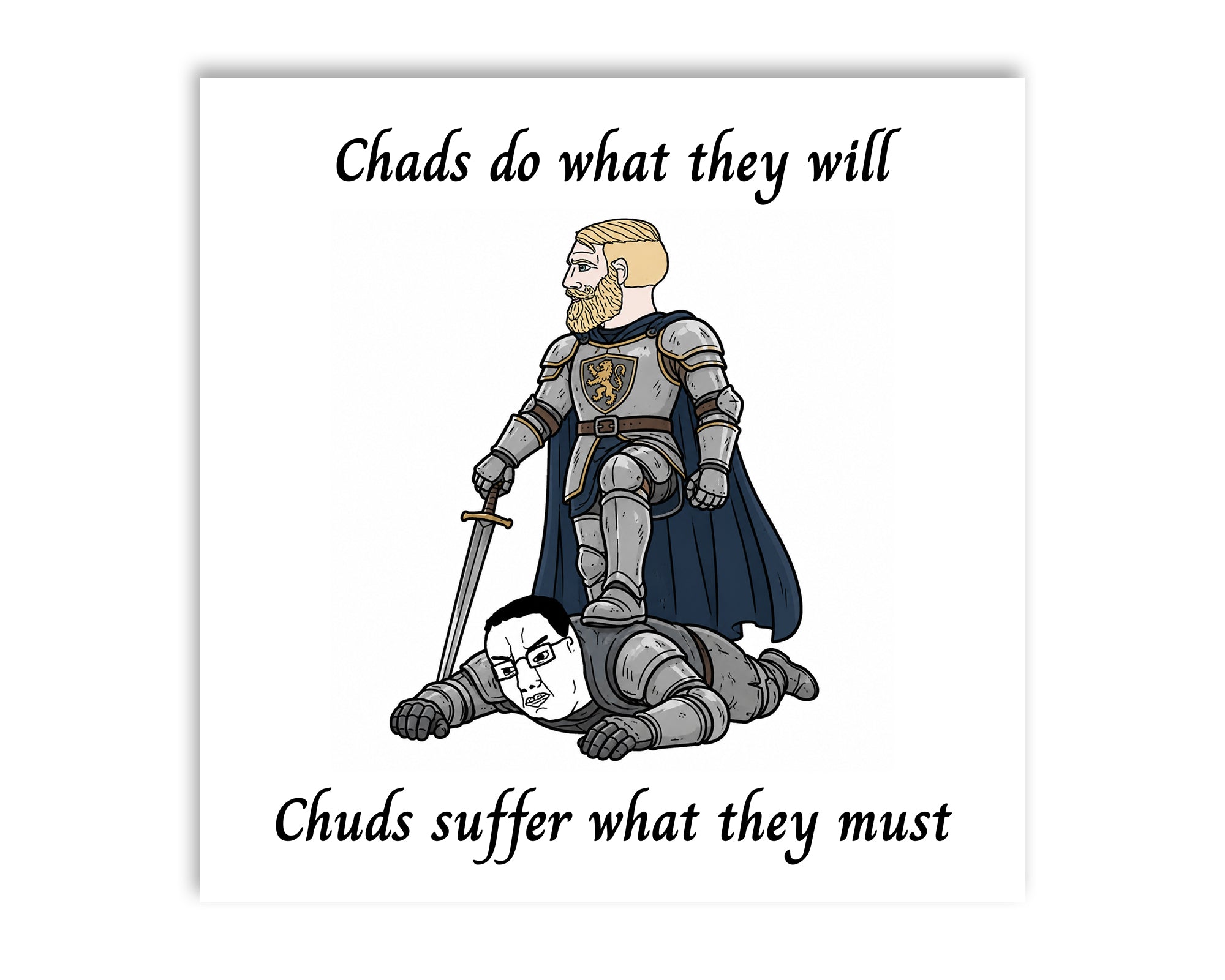Chad And Chud Vinyl Sticker