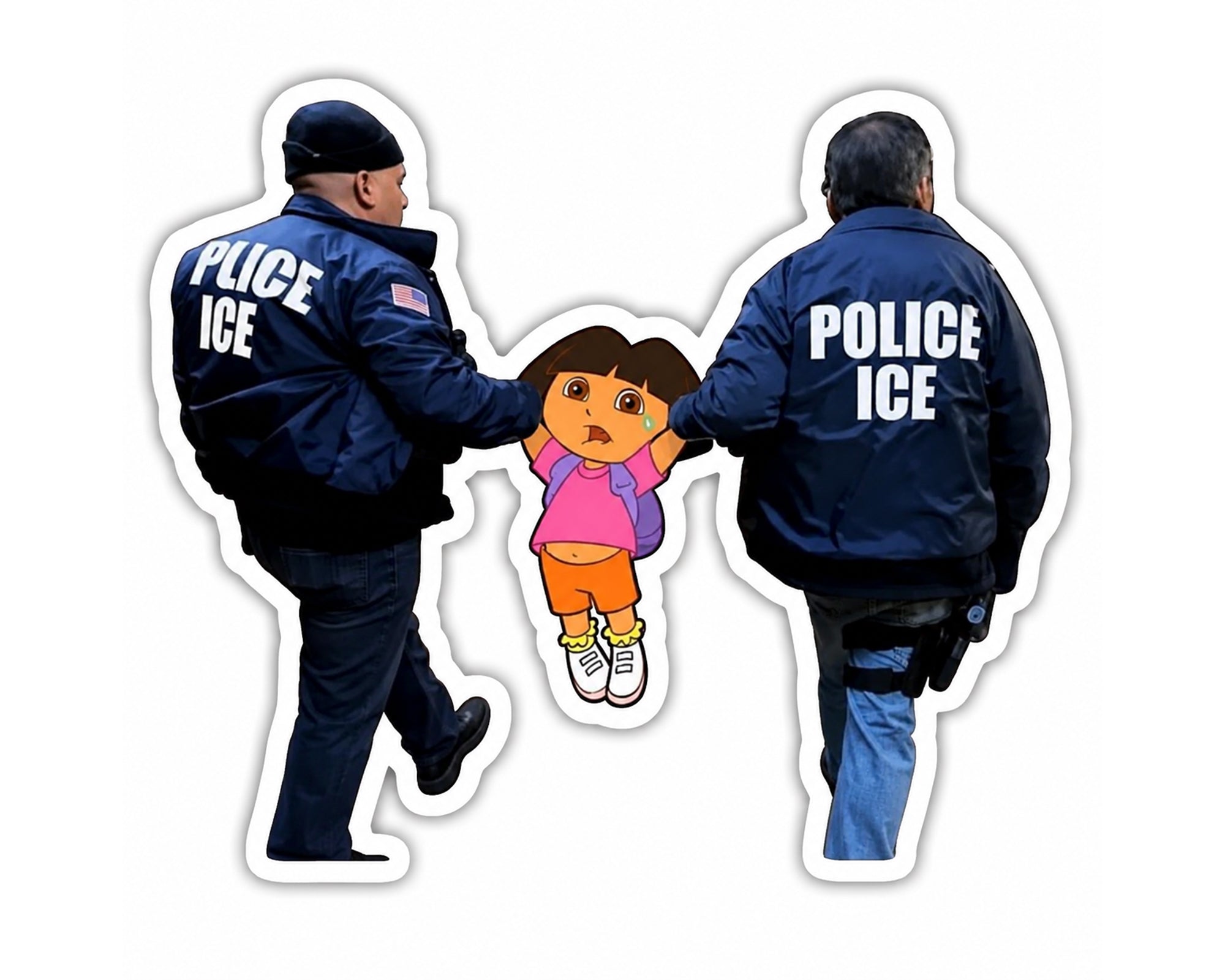 Dora Got Deported 😭 Vinyl Sticker