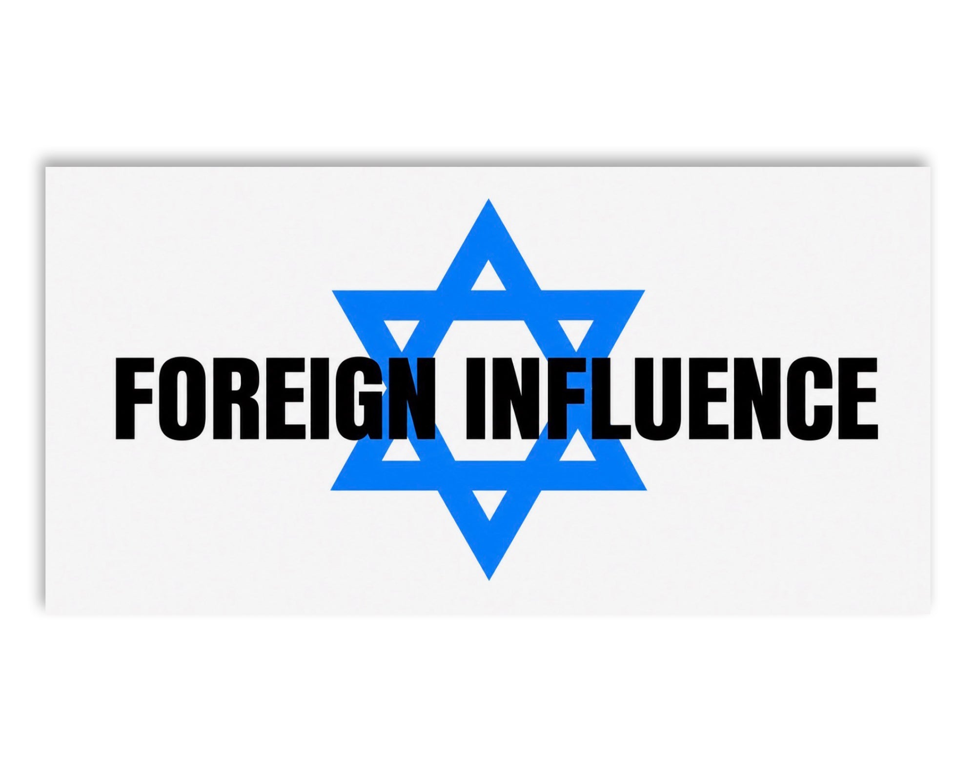 STOP Foreign Influence Vinyl Sticker