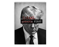 "Israel First" Trump Mugshot Vinyl Sticker